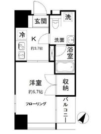 ウエストテラス汐留 502 間取り図