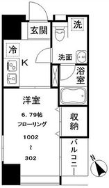 ウエストテラス汐留 702 間取り図