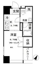 ウエストテラス汐留 802 間取り図