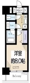 ドゥーエ蔵前 202 間取り図