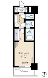 ドゥーエ蔵前 803 間取り図