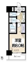 ドゥーエ蔵前 1304 間取り図