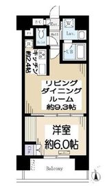 ドゥーエ蔵前 305 間取り図