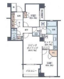 ライオンズガーデン四谷津の守坂 4階 間取り図