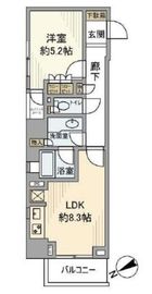 グランスイート代々木 4階 間取り図