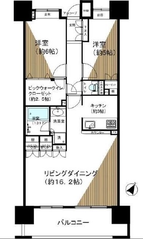 クレストシティレジデンス 4階 間取り図