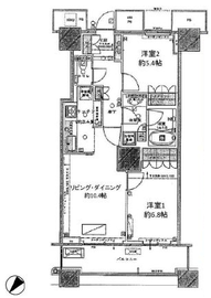 ザ・東京タワーズ シータワー 13階 間取り図