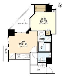 ザ・パークハウス品川荏原町 9階 間取り図