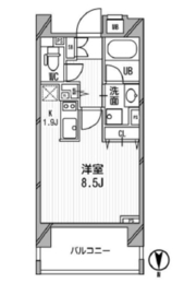 クリオ西池袋 6階 間取り図