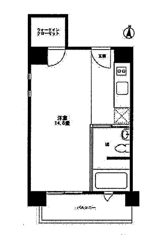 ベルファース駒場 702 間取り図