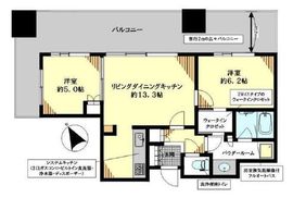 セントラルレジデンス シティタワー池袋 15階 間取り図