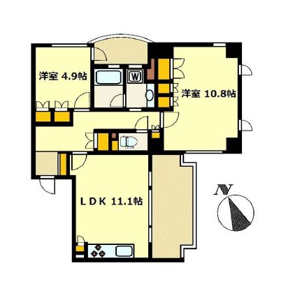 カルム南青山 305 間取り図