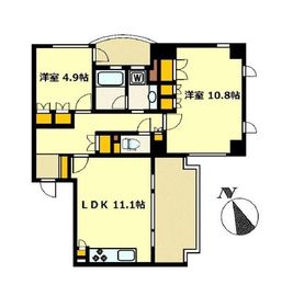 カルム南青山 305 間取り図