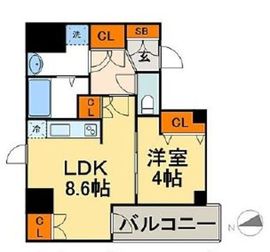 アクシア日本橋茅場町 201 間取り図