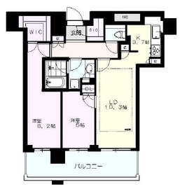 クロスエアタワー 33階 間取り図