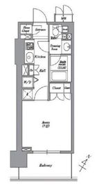 レキシントンスクエア白金高輪 405 間取り図