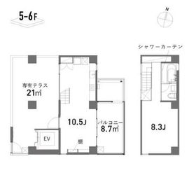 コモンガーデン原宿北参道 500 間取り図