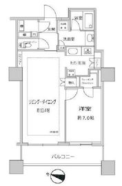 ブリリア大井町ラヴィアンタワー 14階 間取り図