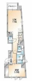 エクサム南麻布 602 間取り図