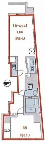 エクサム南麻布 702 間取り図