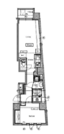 エクサム南麻布 802 間取り図