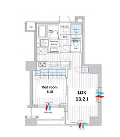 アイディーコート日本橋浜町 4階 間取り図