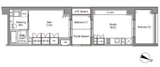 プライムガーデン駒沢大学 204 間取り図