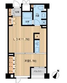 レジデンス三宿 202 間取り図