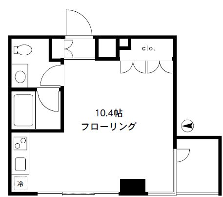 四谷デュープレックスD-R 7階 間取り図