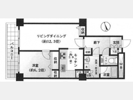 シビタス原宿 24階 間取り図