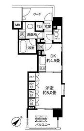 ライオンズシティ白金高輪 307 間取り図