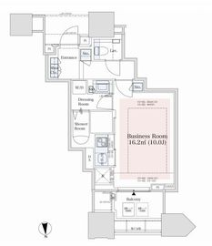 ドゥ・トゥール 44階 間取り図