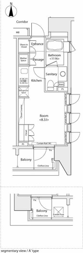 イプセ蒲田 901 間取り図