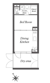 コートモデリア六本木 104 間取り図