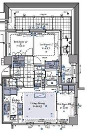 アトラス南麻布 8階 間取り図