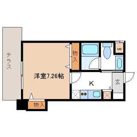 レジディア新川 105 間取り図