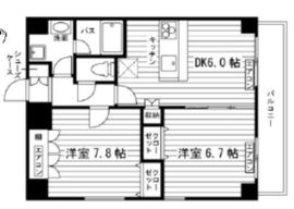 四谷ツインタワー 1103 間取り図