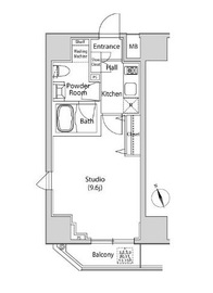 カーサスプレンディッド虎ノ門新橋 201 間取り図