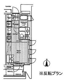 イプセ蒲田 303 間取り図