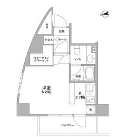 コンフォリア東中野DEUX 701 間取り図