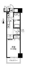 レジディア上野御徒町 604 間取り図