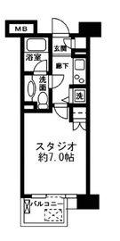 レジディア新宿イースト2 403 間取り図