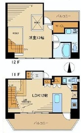 ベルファース新富町 1101 間取り図