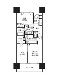 東京フロントコート 9階 間取り図