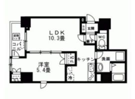 アクシア日本橋茅場町 802 間取り図