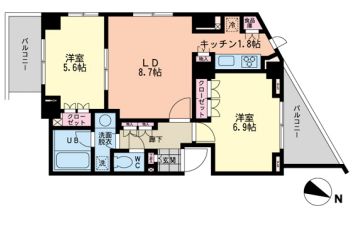 エスティメゾン哲学堂 301 間取り図