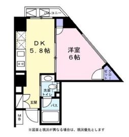 ベルファース麻布十番 603 間取り図