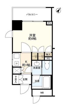クオリア銀座 10階 間取り図