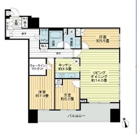 タワーレジデンストーキョー 8階 間取り図