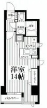 カスタリア新宿御苑 403 間取り図